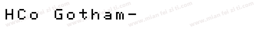 HCo Gotham字体转换